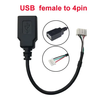 15 см USB 2,0 розетка с разъемом PH2.0mm 4-контактный удлинитель для подключения кабеля для передачи данных Diy разъем для ремонта 28AWG