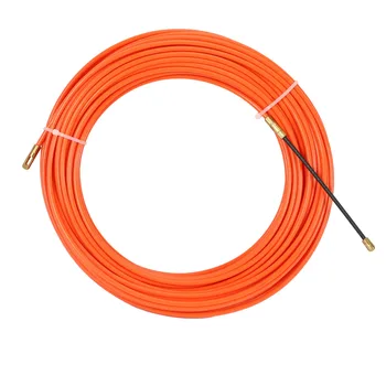 4 мм 20-метровое Оранжевое направляющее устройство Нейлоновый Электрический кабель Толкатели Воздуховод Змея Роддер Рыбная лента проволока