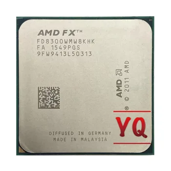 AMD FX-8300, FX 8300, FX8300, Восьмиядерный процессор 8M с тактовой частотой 3,3 ГГц, сокет AM3 + CPU 95W, массовый пакет FX-8300