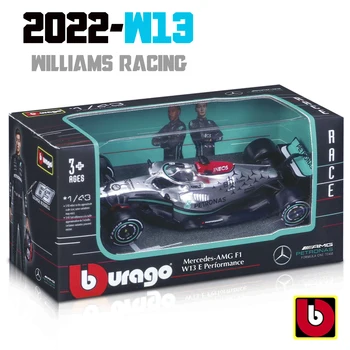 Bburago 1:43 Mercedes-AMG Petronas F1 Team 2022 Хэмилтон W13 W12 W10 W07 Сплав Роскошных автомобилей, Отлитых под давлением, Коллекция моделей игрушек