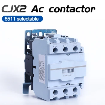 CJX2 6511Контатор переменного тока Промышленного назначения, Condutividade Forte, 110 В, 380 В Катушка из чистой меди 1NO 1NC