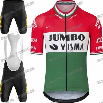 Jumbo Visma 2023 Чемпион Венгрии По Велоспорту Джерси Мужской Комплект Летней Велосипедной Одежды Рубашка Для Шоссейного Велосипеда Костюм MTB Велосипедный Нагрудник Шорты
