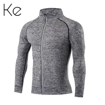 KE Повседневная свободная мужская одежда для фитнеса, спортивный костюм для бега, куртка с капюшоном, быстросохнущая одежда для бега на открытом воздухе, цельный