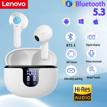 Lenovo Airdots Pod Bluetooth-Гарнитура High Fidelity TWS Беспроводные Наушники Водонепроницаемые Наушники Громкой Связи HiFi Стерео Спортивные Гарнитуры
