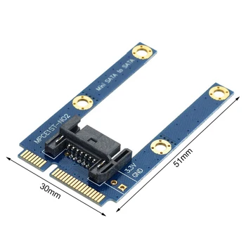 SSD-накопитель MSATA на плоскую карту адаптера SATA Mini PCI-E 7-контактный жесткий диск PCBA Extension Converter Поддержка Win2000 Win XP / 2003