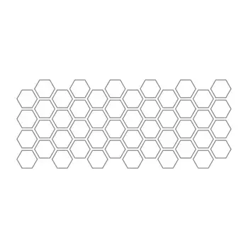 Автомобильная Сотовая боковая наклейка Hexagon Honeycomb Car Full Wrap Наклейка 50 * 200 см / 19,68 * 78,74 дюйма Hexagon Honeycomb Car Full Wrap