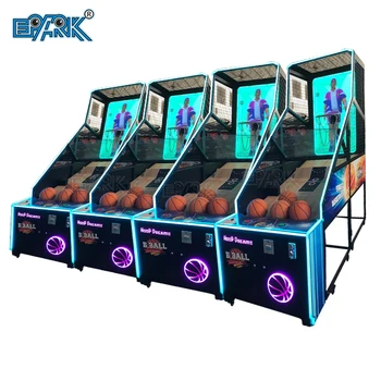 Аркадный игровой автомат для уличного баскетбола с монетоприемником 55-дюймовый монитор с 3D-экраном Электронный игровой автомат для баскетбола