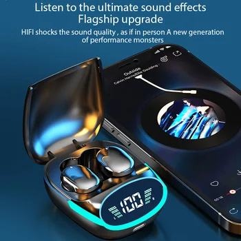 Беспроводная Bluetooth-гарнитура TG06 TWS Наушники HIFI Bass стерео вкладыши с микрофоном сенсорное управление наушники-вкладыши для всех смартфонов