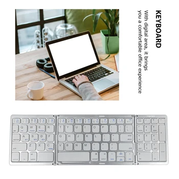 Беспроводная клавиатура, многофункциональная Bluetooth-совместимая клавиатура, 81 клавиша, сенсорная панель, перезаряжаемая клавиатура для планшетного телефона