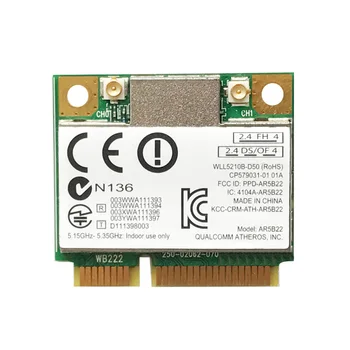 Беспроводной адаптер Mini PCI-E 300 Мбит/с, двухдиапазонный ключ Bluetooth 4.0 WiFi 2.4 G/5G