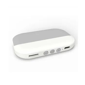 Динамик Bluetooth 5.2 Беспроводная музыкальная шкатулка костной проводимости С поддержкой TF-карты, мини-стереопроигрыватель под подушкой (серый)