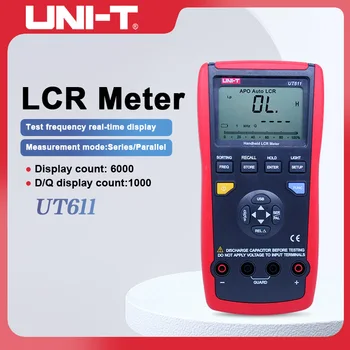 Измеритель емкости UNI-T UT611 UT612 Мультиметры LCR Meter 20000 измеритель сопротивления растворению с ЖК-дисплеем с подсветкой