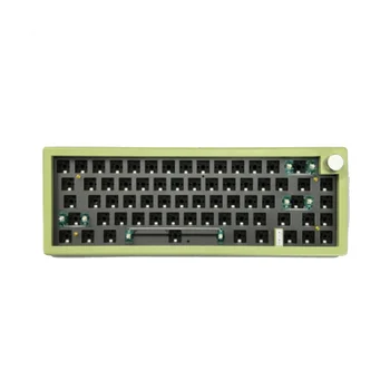 Комплект прокладок для механической клавиатуры GMK67 с горячей заменой, Беспроводная связь Bluetooth 2.4 G с RGB подсветкой, 3 режима (зеленый)