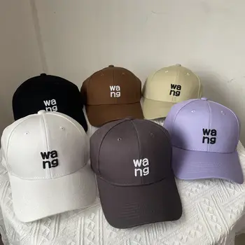 Корейская версия Ins, белая бейсболка, универсальная солнцезащитная шляпа, солнцезащитная кепка WANG Outdoor, бейсболка Macaron