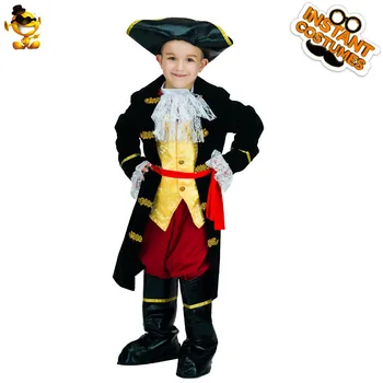 Костюм Пирата для Мальчиков на Хэллоуин, Костюм Маленького мальчика, Капитана, Праздничная одежда, Косплей