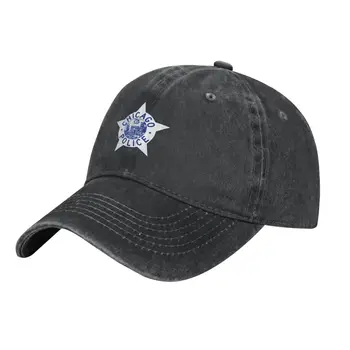 Логотип Чикагской Полиции Регулируемая Бейсболка Спортивная Ковбойская Шляпа Кепка Дальнобойщика Шляпа Папы Классический Ретро Винтаж для Мужчин Женщин