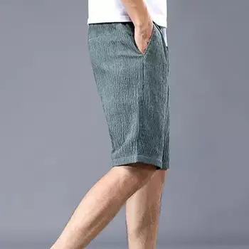 Мужские шорты, дышащие мужские короткие брюки, эластичный пояс, модные мужские короткие брюки для бега трусцой