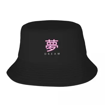 Новая мечта - yume japanese kanji - Белая Текстовая Панама Hat Man Люксовый Бренд Man Caps Солнцезащитный Крем Женские Шляпы Мужские