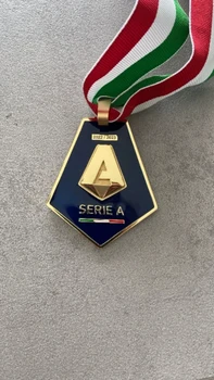 новый дизайн Медаль чемпионов Серии А сезона 2022/23 S S C Медаль чемпионов Неаполя Медаль Финала Лиги чемпионов 2023