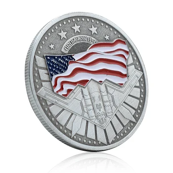 Памятная монета самолета США истребитель B-2 Ретро монета Медаль ГРУММАНА Сувенирные подарки на память Украшения