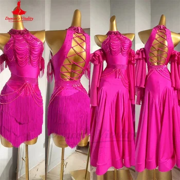 Платья для соревнований по бальным танцам, женские платья для выступлений на румбе и Чаче по индивидуальному заказу, профессиональная одежда для современных латиноамериканских танцев