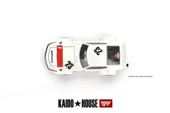 (Предварительный заказ) Kaido House x MINI GT 1:64 Datsun KAIDO Fairlady Z V3, белая модель автомобиля, изготовленная под давлением.