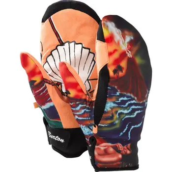 Разноцветные зимние профессиональные перчатки для сноуборда с мультяшными рисунками Ветрозащитные водонепроницаемые лыжные перчатки уличные тепловые перчатки для снега