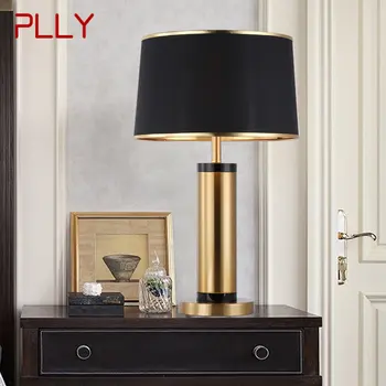 Современная настольная лампа из черного золота, светодиодная Винтажная Креативная Прикроватная Тумбочка для дома, гостиной, спальни