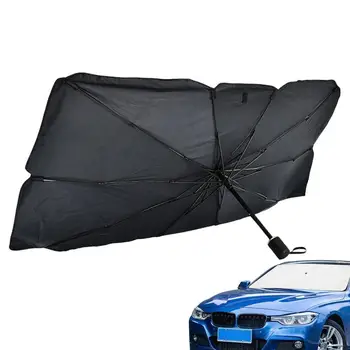 Солнцезащитный козырек на лобовое стекло автомобиля, автомобильный козырек от солнца, зонтик, Складная крышка лобового стекла, теплоизоляция переднего стекла автомобиля
