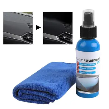 Средство для восстановления кожи автомобиля 100 мл, Восстанавливающее кожу для автомобилей, средство для чистки салона автомобиля, Восстанавливающее средство с полотенцем, Чистящее средство для