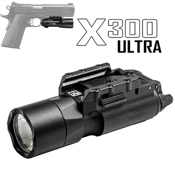 Тактический X300 Ultra Pistol Scout Gun Light X300U Оружейный Фонарь Lanterna Torch Винтовка Страйкбольный Фонарик Glock LED White Light