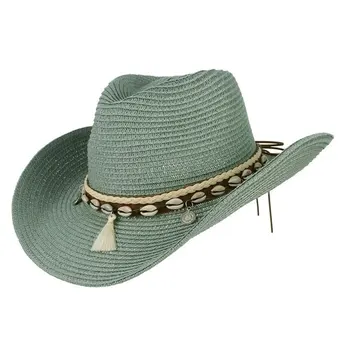 Тканевая Легкая и портативная ковбойская шляпа для широкого применения, пляжная кепка с широкими полями, летняя шляпа