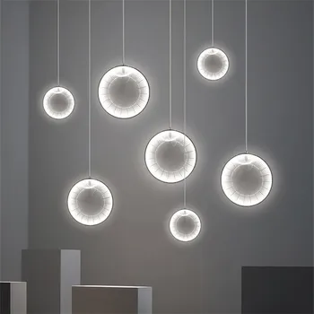 Фокус подвесной светильник Дизайнерский минималистичный арт-круг световой бар прикроватная лампа для спальни выставочный зал магазин кафе декоративный свет