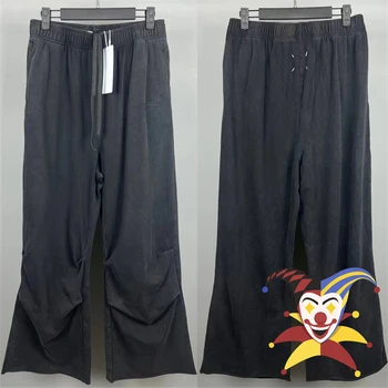 Черные свободные спортивные штаны Margiela MM6, мужские и женские штаны с вышивкой и завязками, брюки в стиле хип-хоп.