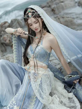 Экзотическая женская одежда для фотосессий в стиле Вестерн, летающая экзотическая одежда для танцев тяжелой индустрии