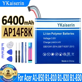 YKaiserin Литий-ионный Полимерный Аккумулятор для Ноутбука AP14F8K 6400 мАч для Acer Iconia Tab A1-850 B1-810 B1-820 B1-830 W1-810 Bateria Tools