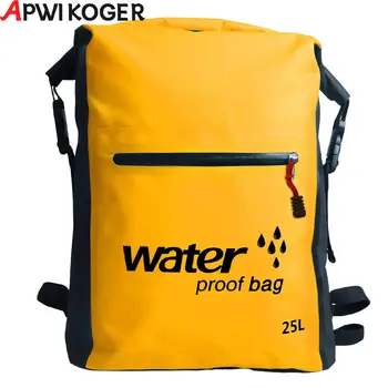 Водонепроницаемая сухая сумка унисекс объемом 25 л, Складной рюкзак для плавания, спортивная сумка для кемпинга, катания на лодках, серфинга, пляжа