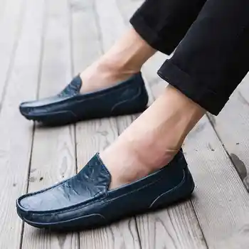 Дизайнерская мужская обувь Whitte Без шнурков, мужские кожаные детские повседневные мужские лоферы, Летние комфортные кроссовки для мужчин 2023, Теннис