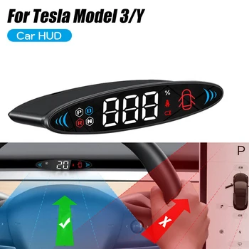 Для Tesla Модель 3/Y 2019-2023 HUD Головной Дисплей ЖК-Дисплей Спидометр Электронные Аксессуары