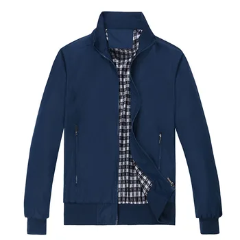 Качественная повседневная куртка-бомбер с вышивкой, мужская осенне-зимняя верхняя одежда, спортивная одежда Mandarin, мужская куртка для мужчин, пальто M-6XL