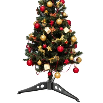 Кронштейн для основания Рождественской елки Подставка для основания Рождественской елки Пластиковая ножка штатива 12 см Треугольная пластиковая рамка с белым дном