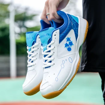 Мужская обувь для бадминтона, настольного тенниса, Женская обувь для занятий теннисом на открытом воздухе, Профессиональная спортивная обувь для пар, Размеры 35-46