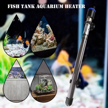 Нагреватель для аквариума мощностью 100 Вт-500 Вт Нагревательный стержень с взрывозащищенным регулируемым контролем температуры Погружной термостат Аксессуар для аквариума