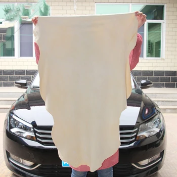 Чистое полотенце из замши, Натуральная ткань из натуральной Кожи, Средство для мытья автомобилей, мотоциклов, Быстросохнущее Полотенце для автомойки, Суперпоглощающее