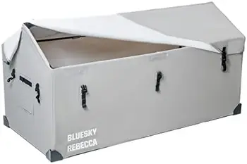 Ящик для хранения Водонепроницаемый, 175 Галлонов Портативный Всепогодный Брезентовый ящик Легкий, водонепроницаемый и простой в сборке, для Boa